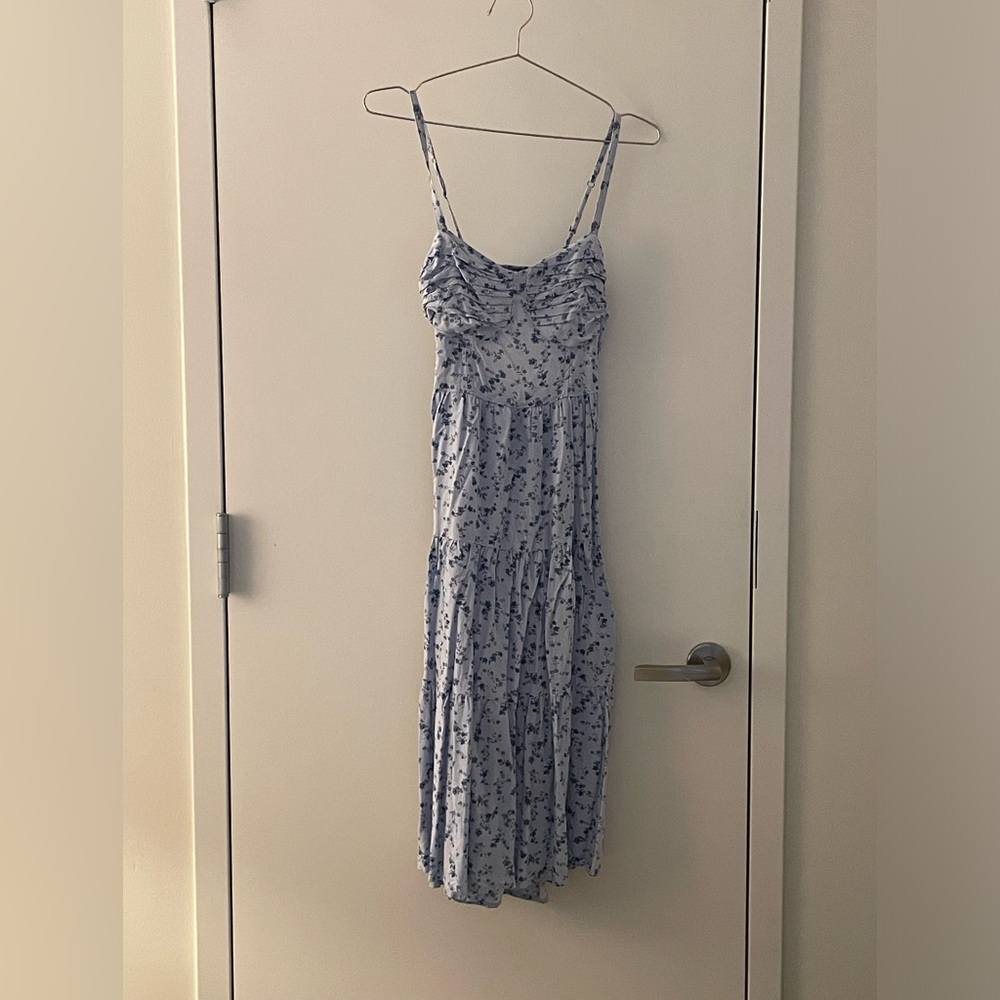 Hollister blue floral dress